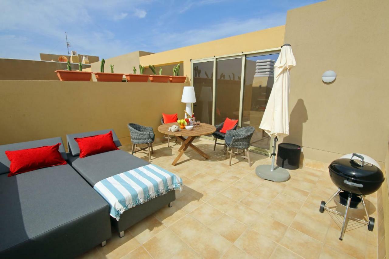 La Perla By Rentmedano Superb Luxury Duplex, Private Roof Terrace, Ocean View, Pool, Wifi And Parking Apartment El Medano  Luaran gambar